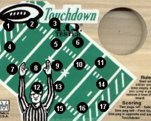 Touchdown Peg Game