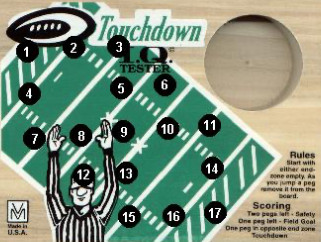 Touchdown Peg Game